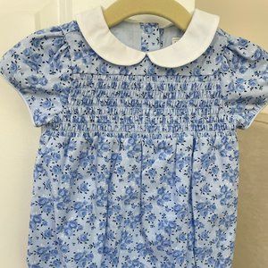 NWT Jack & Janie baby girl blue floral romper